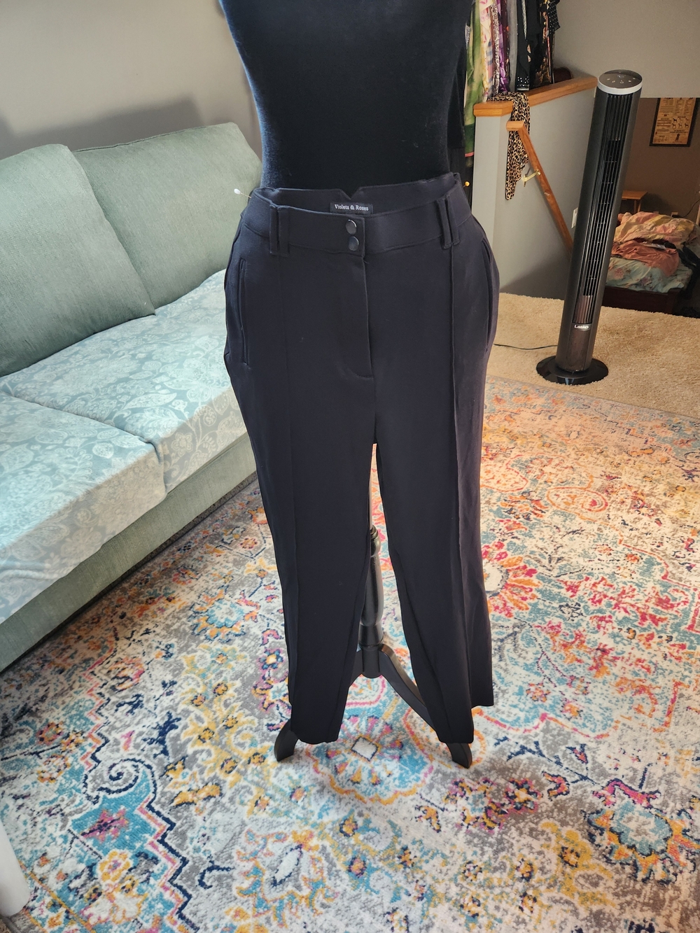 Black Tailored Women's Pants -
